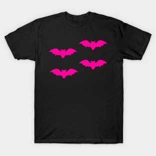 Bats Tile (Hot Pink) T-Shirt